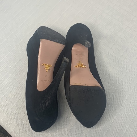 Prada black peep toe heels size 36 - Picture 9 of 9